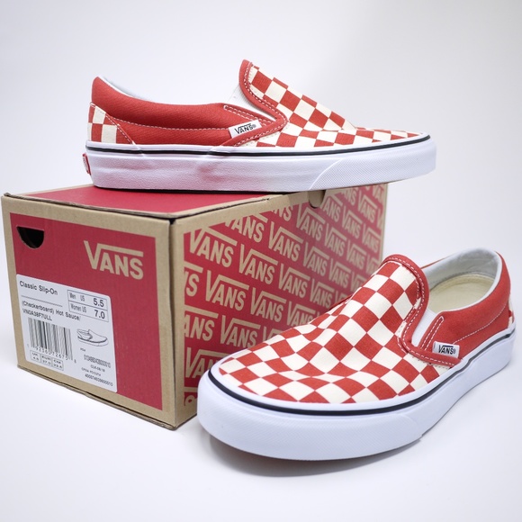 hot sauce checkered vans